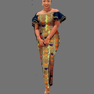 Afripride Bazin Riche Dashiki Maxi Dress